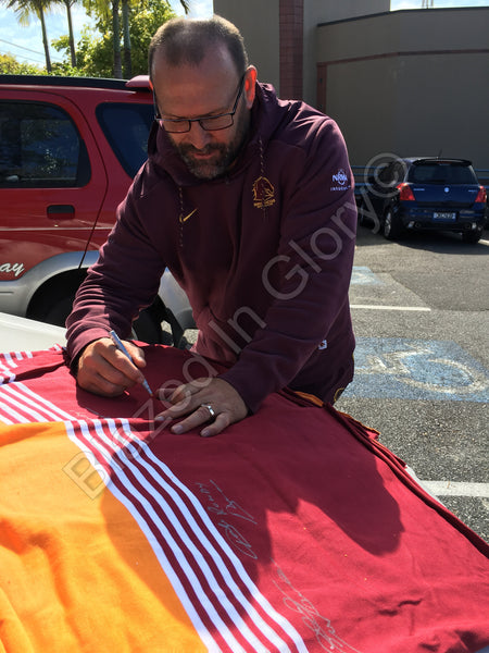 Brisbane Broncos 25 year Anniversary signed and framed jersey - Lockyer  Lewis Tallis Walters - Pro Sports Memorabilia