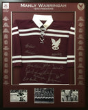  Signed - 1973 Manly Warringah Sea Eagles Premiers - Rugby League - Blazed In Glory - 1