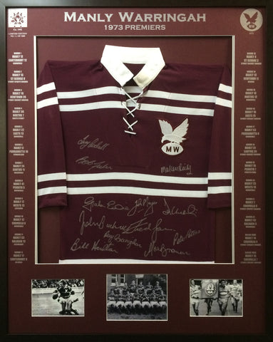 Canberra Raiders Legends - Signed & framed jersey – Blazed In Glory