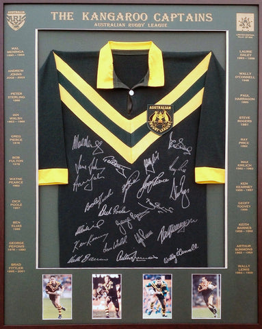  Signed - Kangaroo Captains - Rugby League - Blazed In Glory - 1